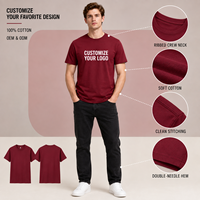 T-shirt en coton personnalisé, décontracté, vintage, unisexe, grande taille, respirant, confortable, à manches courtes, col souple, pour hommes