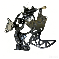 Pédale de frein arrière hydraulique pour Light Bee X LBX, levier de frein arrière tout-terrain, aluminium CNC 7075-T6, haute performance, argent noir