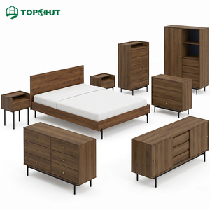 Juego de Muebles de Dormitorio TOPOHUT en MDF con Chapa de Nogal para NEOM Red Sea Eko <span class=keywords><strong>Atlantic</strong></span>, Compras al por Mayor de Mobiliario y Accesorios para la Construcción Residencial en el Mercado de Oriente Medio - Product Image 1