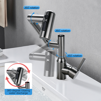 Robinet mitigeur monocommande eau chaude et froide pour lavabo de salle de bain, cuisine, camping-car – Qualité supérieure – Produit chinois