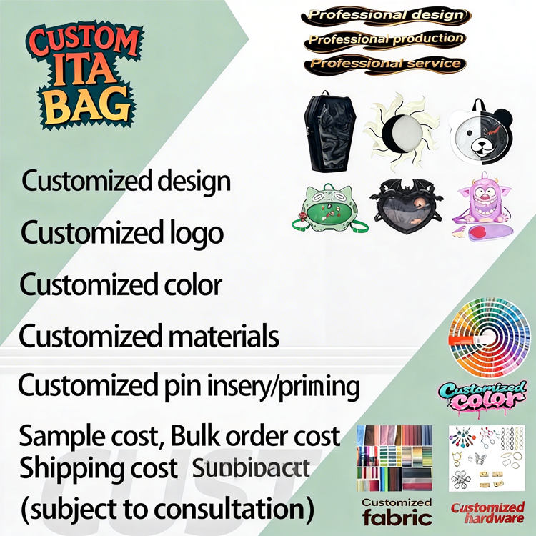 Sample Image Small Low MOQ Small Orders Custom Ita Bag Novelty Shaped Design Sample From ...