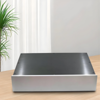 Boîtier audio personnalisé en aluminium usiné CNC, sablage et anodisation, pour systèmes audio