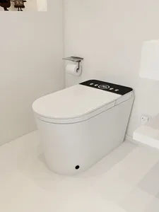 Sanitary Ware Floor Mounted Supply Elegant Design Stand Wc 1 Piece Smart Intelligent Toilet With Warmer