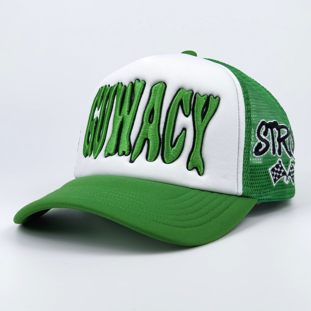 High Quality 5-Panel Baseball Hat Custom Logo Puff Printing 3D Embroidery High Quality Foam Trucker Cap