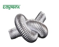 Tuyau flexible anti-âge en double feuille d'aluminium pour conduit d'air, résistant à la corrosion, pour système CVC commercial