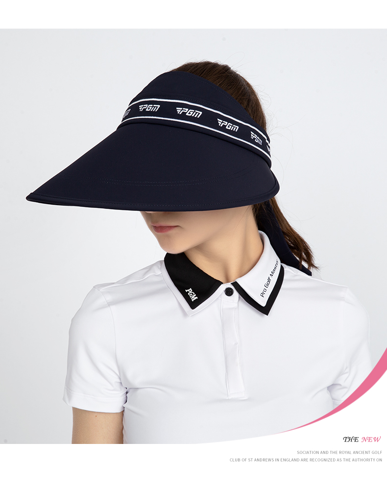PGM MZ047 ladies embroidered hat golf oversized visor cap manufacturers