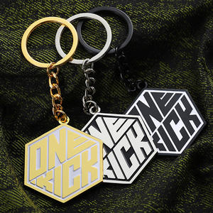 Porte-clés personnalisé <span class=keywords><strong>en</strong></span> usine, alliage de zinc métallique, moulage sous pression, émail, porte-clés personnalisé avec logo métallique et code QR au dos - Product Image 5