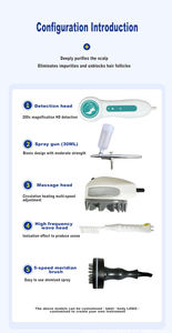 Productos chinos calientes portátil 5 en 1 analizador de cabello del cuero cabelludo y analizador de análisis de cuero cabelludo máquina de tratamiento de cabello para peluquería - Product Image 6