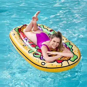 Bơi ngoài trời đồ chơi nổi phòng chờ Inflatable Mat Hot Dog Hamburg hồ bơi Float bè cho người lớn