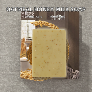 Gommage à l'avoine naturelle, miel, <span class=keywords><strong>lait</strong></span>, savon solide fait à la main anti-acné, huile <span class=keywords><strong>d</strong></span>'olive, <span class=keywords><strong>lait</strong></span> de chèvre, éclaircissant, blanchissant <span class=keywords><strong>pour</strong></span> le visage et le <span class=keywords><strong>bain</strong></span> - Product Image 2