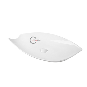 Lavabos de Cerámica Blancos Ovalados para Baño, Lavabo de Encimera - Product Image 1