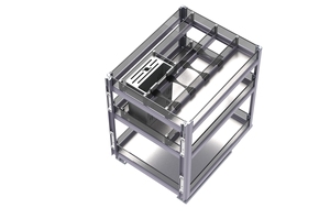 Armoire de rangement d'angle de cuisine avec panier coulissant pour assaisonnements - Product Image 3