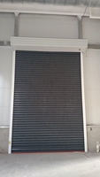 Portes de garage à enroulement en acier coloré anti-vent à simple couche avec moteur de 800 kg