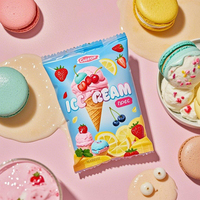Sac d'emballage de collation de nourriture de crème glacée à la glace en plastique de Popsicle de vente chaude imprimée personnalisée sac d'emballage de crème glacée colorée de haute qualité