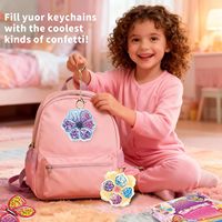Kit de loisirs créatifs DIY pour enfants, thème Licornes et Princesses, avec paillettes, pour la création de porte-clés, produit phare