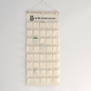 Organizador Colgante de Tela de Algodón con Impresión OEM, Bolsa de Almacenamiento para Armario, Personalizable en Tamaño, Color y Cantidad - Product Image 3