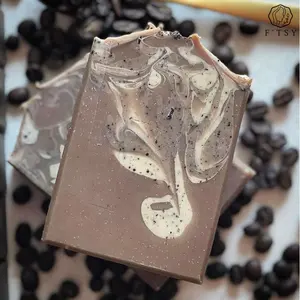 OEM טבעי אורגני הלבנת להסיר עור מת לשפשף פילינג בר קפה סבון