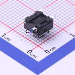 TS-1002S-BR05516 Tactile Switch SMD-4P,6x6mm Switch Single Pole Single Throw Round Button 1.6N Vertical Mount - Product Image 2