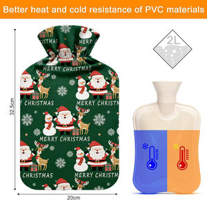 <span class=keywords><strong>Bouillotte</strong></span> en caoutchouc 0,5L-2,5L avec housse, idéale pour Noël, vente directe usine - Product Image 2