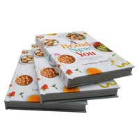 Buku memasak sampul keras profesional Tiongkok menampilkan Offset kertas berkualitas tinggi titik cetak timbul UV untuk pengemasan karton