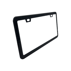 Marco de matrícula de fibra de carbono con especificaciones estadounidenses, soporte modificado para automóviles, soporte universal para vehículos eléctricos - Product Image 2