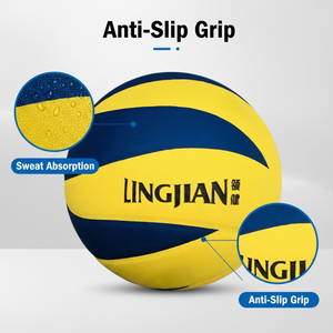 Ballon de volley-ball officiel de taille 5 OEM JESN Sport, toucher doux, pour l'intérieur et l'extérieur, pour le divertissement - Product Image 4