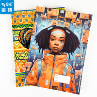 Cahier d'exercices scolaire de qualité supérieure à couverture rigide avec réglure Seyès, papier lisse pour l'écriture quotidienne des étudiants et des devoirs