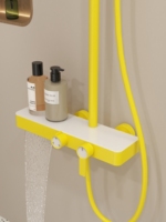 Ensemble de douche thermostatique haut de gamme au design moderne, système de douche en laiton pour salle de bain, robinet de douche mélangeur chaud et froid