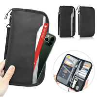 Étui organisateur de documents de voyage familial haut de gamme porta pasaportes familier carte capacieuse protéger porte-passeport RFID portefeuilles
