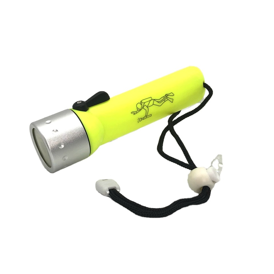 Ningbo Factory Wholesale Cheap Price Led Eco Diving Flashlight Aa Ip68 Waterproof High Brightness Camping Ready Ship Fast