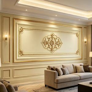 Panneau mural <span class=keywords><strong>d</strong></span>écoratif 3D en PU de style artistique Banruo pour la <span class=keywords><strong>décoration</strong></span> intérieure - Product Image 3