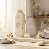 Bouteilles en plastique vides en gros pour shampoing et lotion 300ml/500ml, emballage cosmétique avec conception de logo personnalisé pour les marques de soins de la peau