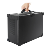 Caja de Ordenador Industrial Portátil de Altura Completa con 7 Ranuras PCIE, Caja de Servidor para PC de Panel con Pantalla LCD y Teclado en Stock