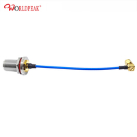 Câble coaxial RF haute fréquence étanche N femelle traversant vers SMA mâle pour assemblage de câble semi-rigide RG402 à faible VSWR