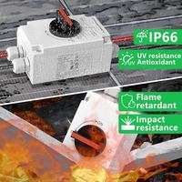 Interrupteur-sectionneur solaire IP66 1 ou 2 chaînes DC1200C 32A IEC 60947-3 verrouillable et étanche