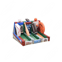 Modèle de pinata gonflable interactif jouets jeux de sport de carnaval étoiles filantes gonflables jeu de tir de basket-ball