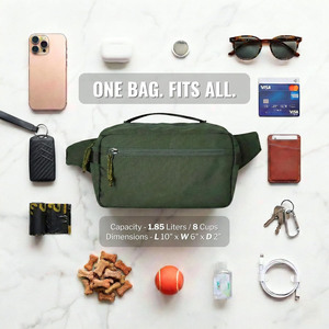 Cinturón y Correa de Hombro Ajustables para Perros, Bolsa de Paseo para Perros con 3 Formas de Uso, <span class=keywords><strong>Riñonera</strong></span> para Bolsas de Excrementos - Product Image 6