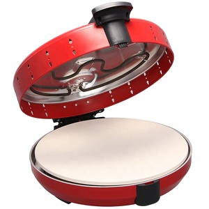 Four à <span class=keywords><strong>pizza</strong></span> électrique mini en acier inoxydable et appareil à faire des pizzas, plaque de 12 pouces, unité unique, certifié CB, usage domestique, 1200W, fonction minuterie - Product Image 2