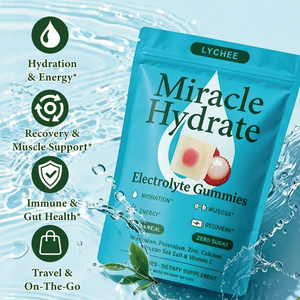 Gomitas Electrolíticas al por Mayor con <span class=keywords><strong>Magnesio</strong></span>, <span class=keywords><strong>Potasio</strong></span>, Zinc, Vitamina C <span class=keywords><strong>y</strong></span> Sal Marina <span class=keywords><strong>del</strong></span> Himalaya que Favorecen la Hidratación <span class=keywords><strong>y</strong></span> la Energía - Product Image 3