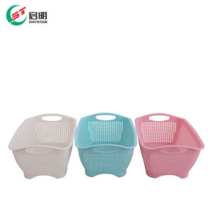 Plastic <b>Rectangular</b> <b>Basket</b> Injection Molded PP Storage Organizer <b>Basket</b> for Kitchen Bathroom Home Storage - Product Image 4