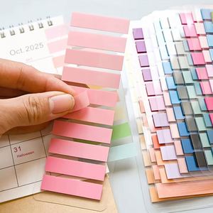 21Pcs Gradient PET Self-Adhesive Sticky Notes <b>Memo</b> <b>Pads</b>-Semi-Transparent Gift for Office Use - Product Image 4