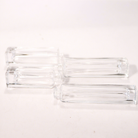 Diffuseur d'arômes sans flamme en verre carré à épaules arrondies, pour bâtonnets de parfum, évaporation par diffusion, usage intérieur salon (sans accessoires)