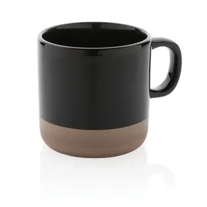 Taza de cerámica esmaltada de 360 ml, merchandising personalizado - Product Image 1