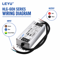 Alimentation LED étanche 60W 12V 24V 48V IP67, Driver LED AC DC Dimmable pour extérieur