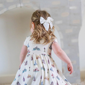 Lazos para el Cabello Niceye Fable para Niñas, de Algodón y Lino, con Pinzas de Cocodrilo, para Niñas Pequeñas, Bebés y Niños, Accesorios para el Cabello Hechos a Mano en Color Neutro - Product Image 3