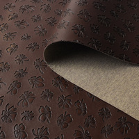 Simili cuir synthétique PVC imperméable 1,0 mm, imprimé fleurs colorées, texture en relief florale pour sacs à main