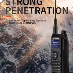 Talkie-walkie analogique tri-bande VHF/UHF 10W BF-UV28 avec portée de 10 km, alertes météo NOAA, localisation GPS et emballage personnalisé - Product Image 4