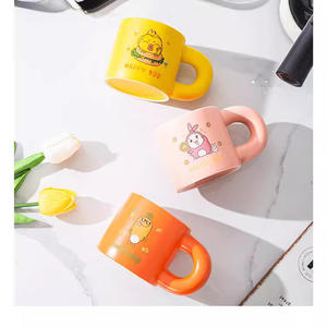 แก้วเซรามิคลายกระต่ายไวจิ พร้อมหูจับ ดีไซน์การ์ตูนน่ารัก สำหรับกาแฟ นม ของขวัญ ใช้ในบ้าน - Product Image 1