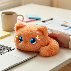 Robot compagnon en peluche IA de poche avec chat vocal, prise en charge multilingue, jouet interactif éducatif - Product Image 3