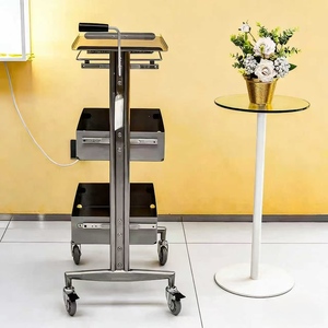 <b>Tool</b> Cabinet Hair Products Hot Dyeing Area <b>Trolley</b> Hair Salon Dedicated Cabinet Stainless Steel Storage Cabinet - Product Image 6